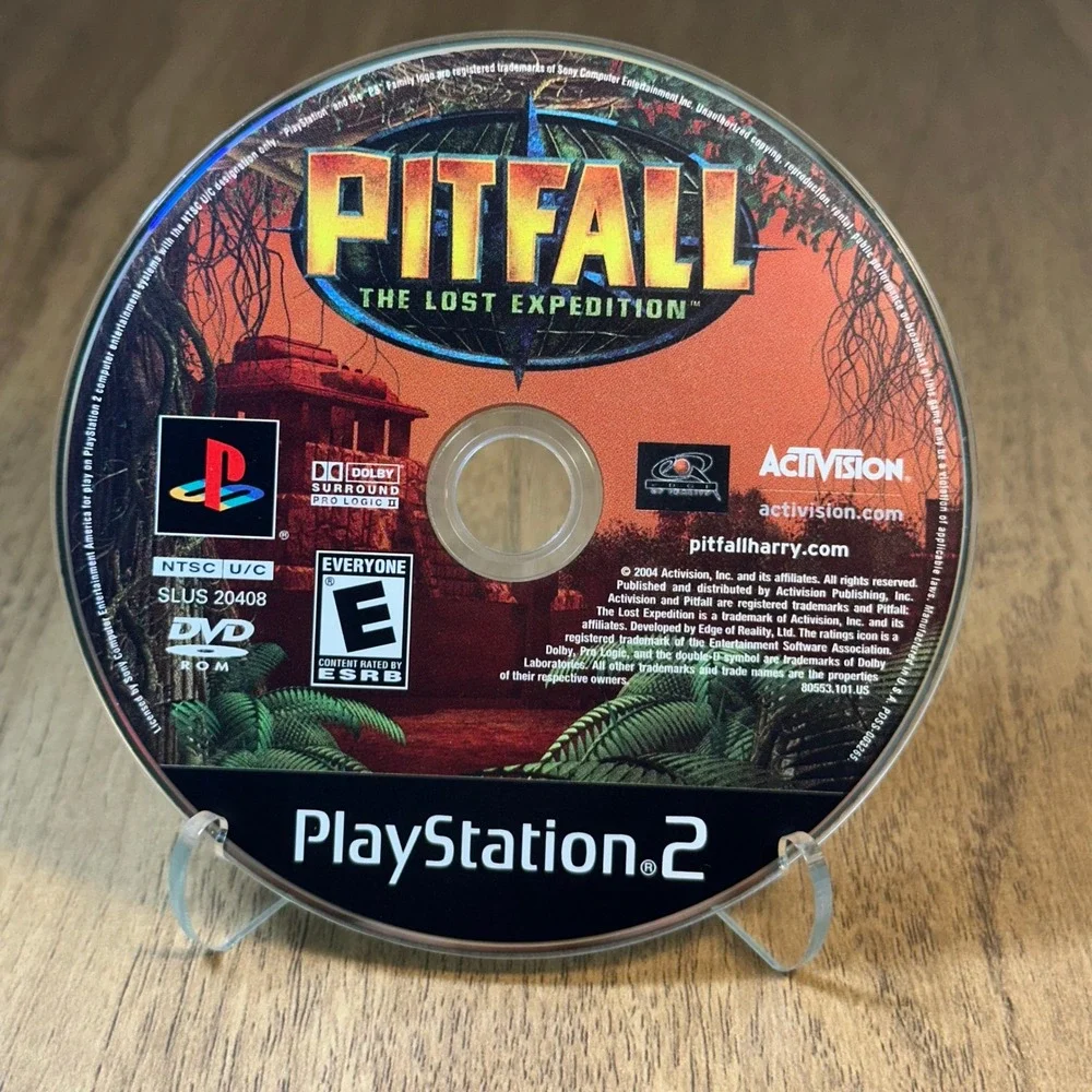 Activision Pitfall The Lost Expedition PS2 Everyone Black Good Disc Only